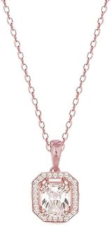 GIVA 925 Silver Rose Gold Mystique Romance Pendant With Link Chain| Necklace to Gift Women & Girls | With Certificate of A... Price In India