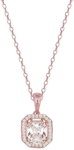 GIVA 925 Silver Rose Gold Mystique Romance Pendant With Link Chain| Necklace to Gift Women &amp; Girls | With Certificate of A...