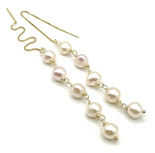 Boucles d'oreilles perles blanches en vermeil pour sublimer votre style quotidien