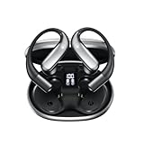 ワイヤレス イヤホン bluetooth 「新設計耳掛け式 ブルートゥースイヤホン」 骨伝導の革新 空気伝導 快適装着感 ランニング AAC対応 耳を塞がない/3Dオーディオ/ ENC通話ノイキャン/ 48時間連続再生/ Type-C急速充電/ IPX7防水 通勤/スポーツ/WEB会議に