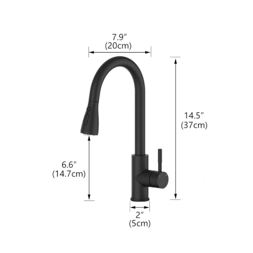 Robinet de cuisine extractible pour éliminer les éclaboussures