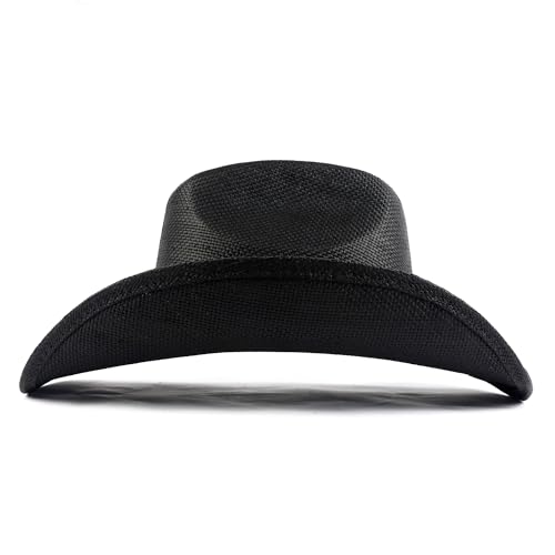 Image of thuizen Western Outback Cattleman Straw Cowboy Hat for Men and Women