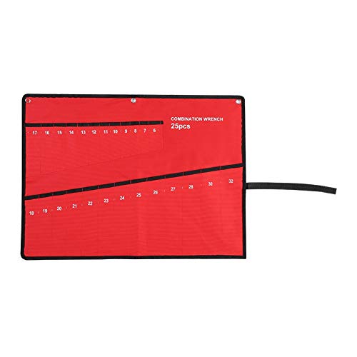 Preisvergleich Produktbild Werkzeug-Aufrollbeutel, Aufbewahrungstasche Für Mehrfachtaschen-Aufrollwerkzeuge, Schraubenschlüsselhalter, Canvas Organizer, Ideal Für Schreiner, Handwerker, Handwerker (25 Taschen)