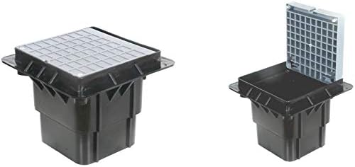 Earth Inspection Housing/Earth Pit Chamber with Lid. Black Housing and ...