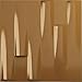 Ekena Millwork 19 5/8"W x 19 5/8"H Hamilton EnduraWall Decorative 3D Wall Panel, Vintage Gold (Covers 2.67 Sq. Ft.