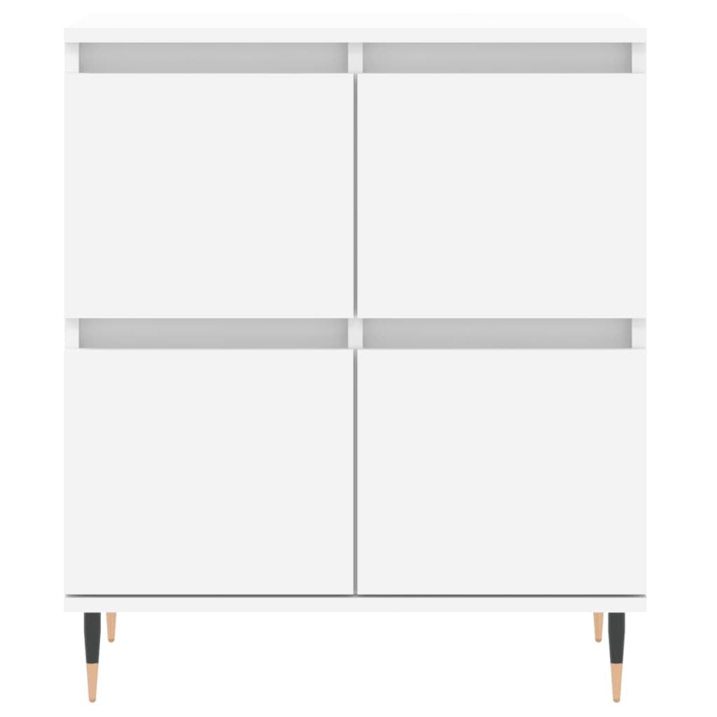 Kredensy 3 szt. białe, materiał drewnopochodny, 180 x 35 x 70 cm, przestrzeń do przechowywania do salonu, jadalni, biura, szafki uniwersalne