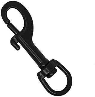 Scuba Choice Boat Marine Black Clip Stainless Steel Swivel Eye Bolt Snap 76mm