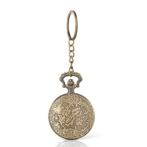 Image of AUGEN Pocket Watch Metal Keychain P.U.B.G Retro Vintage for Gifting With Key Ring Anti-Rust (Pack Of 1)