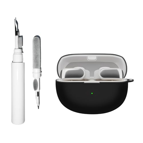 [3 in 1] JUNENTER �V���R���P�[�X Bose Ultra Open Earbuds �Ή��ABose Open Ear Wireless Earbuds �p�\�t�g�ی�J�o�[�A�N���[�j���O�L�b�g�L�[�`�F�[���t��