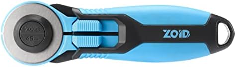 Zoid 45mm Rotary Cutter with Grip, Fabric Cutter Wheel, Rotary Cutter Blade, Mat Cutter, Craft Cutting Tool, Freehand Tool For Fabrics, Mats and Multiple Projects