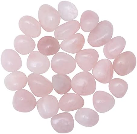 FASHIONZAADI Amethyst Tumbled Stones 1/2 Lb Polished Crystal Tumbles Reiki Healing Crystals Gemstone Chakra Balacing Home & Living Room Decor Sprituale Gift Set
