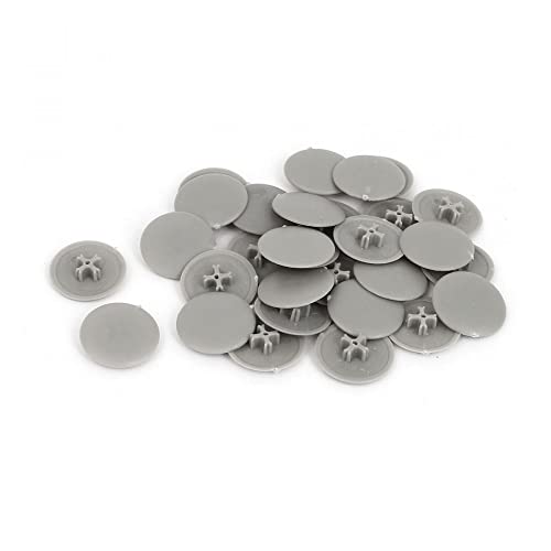 Tapón de rosca Phillips gris para ocultar tornillos feos y proteger tus muebles, 30 uds 2