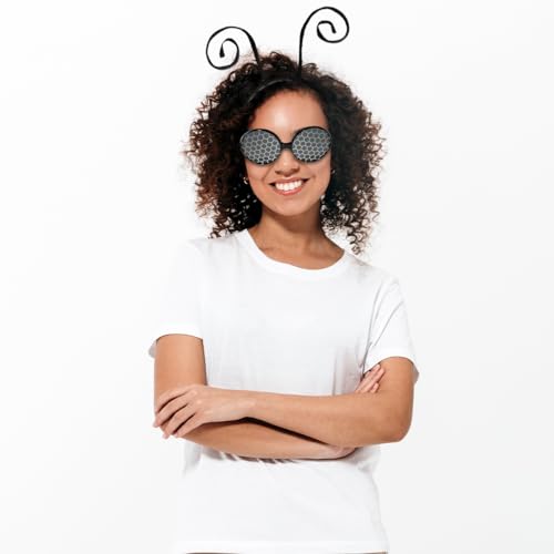 Image of FancyPants FunTime Bee Fly Sunglasses, Bumble Bee Accessory for Kids and Adults, Fun Oversized Bug-Inspired Glasses