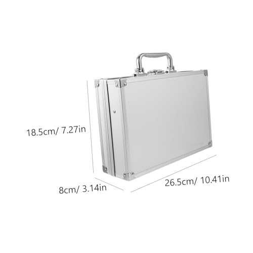 Portable Aluminum Carrying Case for Gadgets Tools and Cosmetics Men Hard Briefcase2