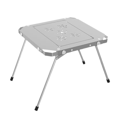 Mesa De Camping Portátil: Escritorio Plegable De Aluminio, De Configuración De Transporte Compacto, Diseño De Marco De Aleación Duradero, Mesa Utilitaria De Superficie Estable, Muebles De Viaj