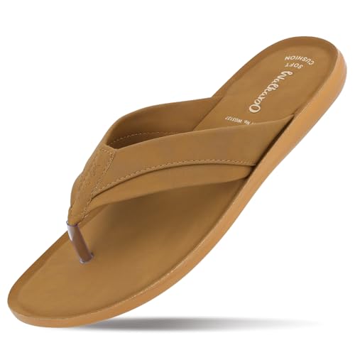 Image of WALKAROO Men's Sandals|Flip Flop Sandal For Men's|Light Weight and Comfortable|Perfect casual Wear|WG5127