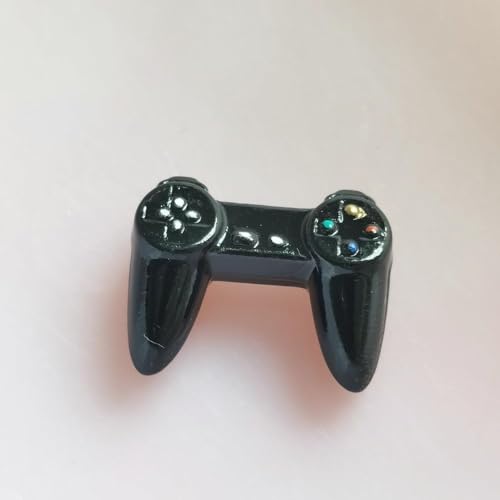 1Pc Black Dollhouse Model Gamepad Model Gamepad Dollhouse Wireless Game Controller Decoration 1:12 Decor Accessories