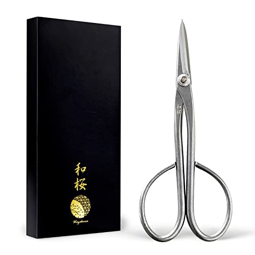 Wazakura Yasugi Stainless Steel Made in Japan Satsuki Bonsai Scissors 7.09
