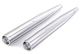 MOTORRADTEIL Auspufftopf Auspuff Satz passt Jawa TS 350 12V verchromt