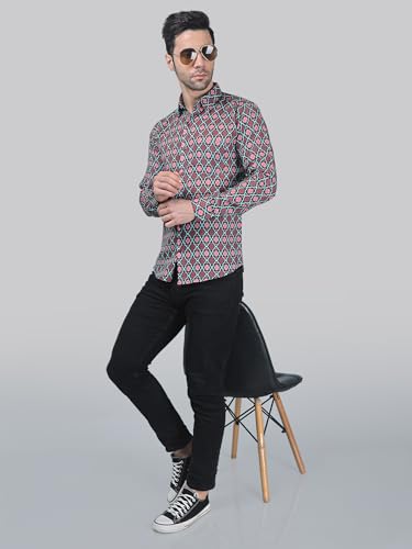 Image of TB Trybuy.in Avant-Garde Exclusive Men's Printed Cotton Shirt