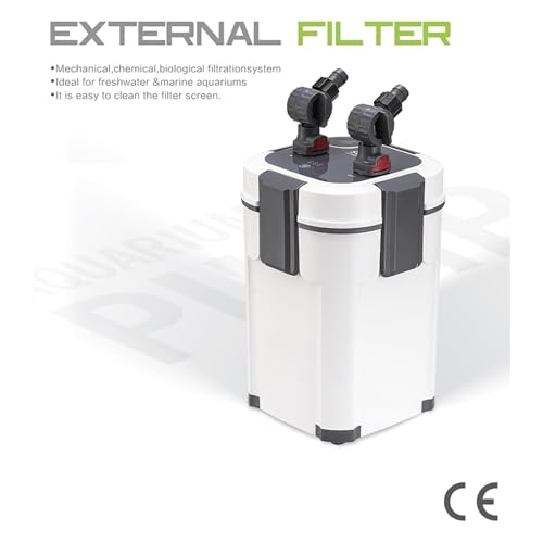 Image of Jainsons Pet Products Aquarium External Canister Filter AQ Series Ultra-Quiet, Fish Tank Adjustable Flow Rate Aquarium Fish Tank Filter | 18W, Flow Rate1800L /H AQ-909F