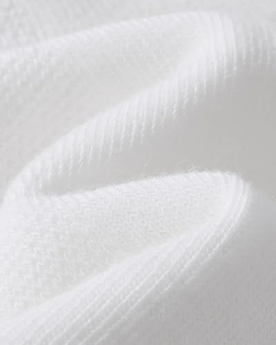 Image of CHUNG Toddler Little Boys Girls No Show Liner Cotton Socks Thin Multi Solid Color White Summer 10 Pack 2T-12Years