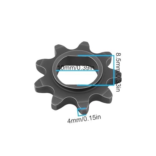 YINETTECH 2 Stück 25H 9T Metall Motorritzel passend für MY1020 Motor Elektroroller