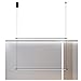 Modern Pendant Light Fixture for Kitchen Island or Dining Room, Black, Horizontal 60cm