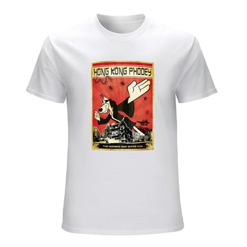 FOPJRUISDAEL Men's Hong Kong Phooey Number One Super Guy Men Women Unisex Gift T-Shirts White S