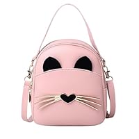 Bolso bandolera para niñas, bolso de princesa, a la moda, mini bolso de hombro, bolsos de mano y de hombro pequeña niña cumpleaños Navidad idea regalo, Rosa