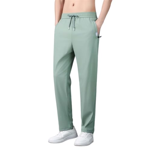 Men Unisex Stretch Quick Drying Pants Casual Elastic Waist Drawstring Stretch Pants Pleated Mens Pants3
