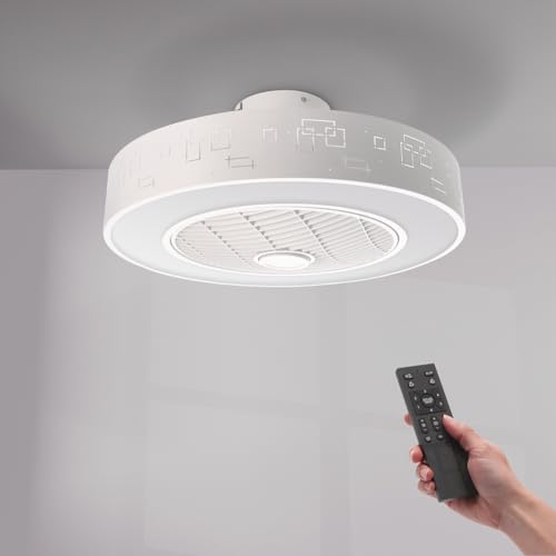 M mimotec - Ventilateur de plafond Led Plus Sticks avec lumière et télécommande, économie...