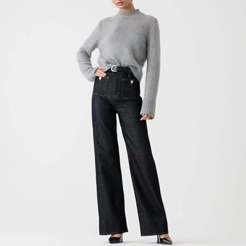 Oprah's Favorite Jeans Pants 2025, Tummy Control Wide Leg Trousers, Chiccurva Jeans, High Waisted Cropped Denim Pants2