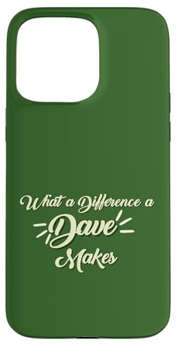 What a Difference a Dave Make David Davie �ʔ��� ���O �j�̎q �X�}�z�P�[�X iPhone 15 Pro Max �p