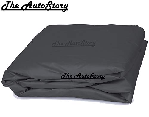 Image of 190 Taffeta Water Resistant Car Body Cover Compatible with Maruti Zen Estilo with Mirror Pockets (Grey /Navy Blue)