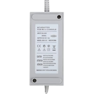 Charger for Wii U Console, AC Adapter Power Supply Charging Cable Cord Replacement for Nintendo Wii U Console
