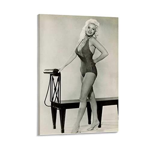 Toile Jayne Mansfield pour embellir un mur vide grand poster 50x70cm impression tissu de qualite