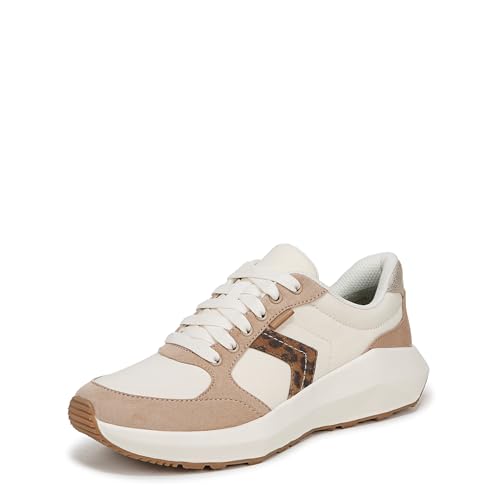 Dr. Scholl's Shoes Women's Hannah Retro Lace Up Fashion Sneaker Sneaker Tofu/Leopard Microfiber 9 M