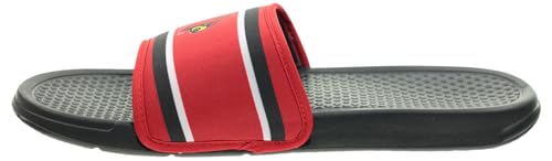 Image of FOCO NCAA Printed Team Logo and Color Stripes Comfortable Slide Sandals