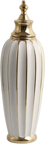 Vase pot à gingembre blanc pour centre de table de mariage chic