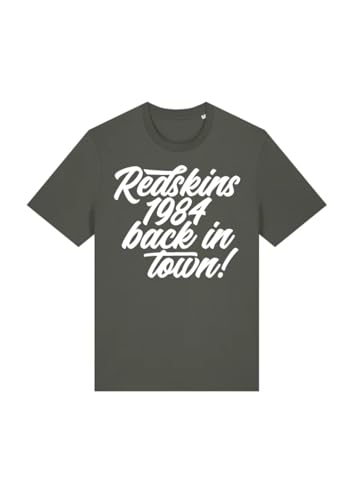 T-shirt Redskins kaki homme : haut mode casual en coton à manches courtes