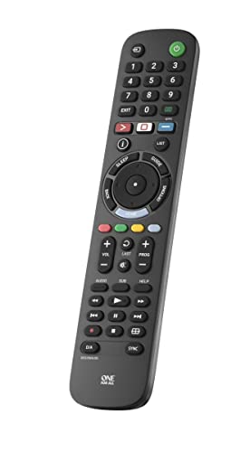 One For All Tv Replacement Remote Compatible With Sony Tvs Only (Lcd, Led, Oled, Plasma) - Ideal Replacement Remote Control With Same Functions As The Original Remote, Black, Model Urc4812 #TOP1