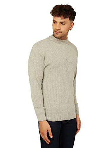 Image of Kvetoo Men High Neck Full Sleeve Winter Woolen Sweater