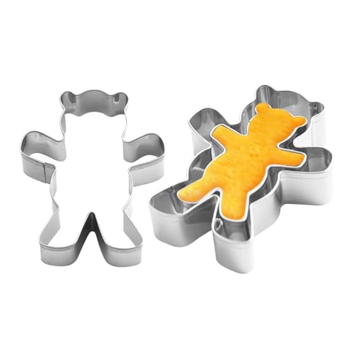 Cortador de Galletas de Oso,Moldes para Galletas | Cortador de fondant con forma de oso de abrazo de dibujos animados para cocina,Accesorios para hornear en la cocina, utensilios de cocina fáciles de