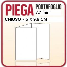 100 PIEGHEVOLI, PIEGA a PORTAFOGLIO - Modello