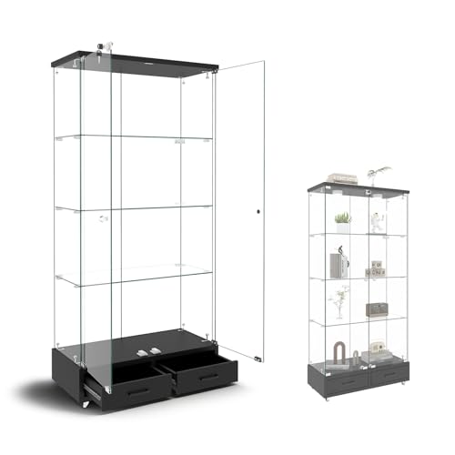 �t�B�M���A�P�[�X �I ��81.5×���s37×����167.5cm �N���A �����K���X �f�B�X�v���C�P�[�X�A��e�� �����^�C�v �����o���t�� �R���N�V�����P�[�X 13�F����LED�Ɩ� Led���C�g�t�� �K���X�f�B�X�v���C�L���r�l�b�g�A���t�� �ړ��\ �g�����i