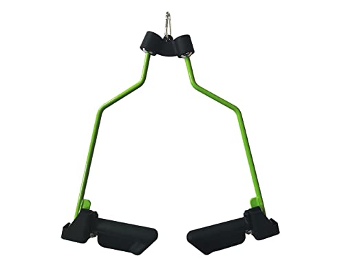 Image of Adjustable Lat Pull down Bar, Cable Machine Attachments for Gym, Home Gym Fitness T-bar Row Pulldown Attachments, Lat Pull Down Machine Wide Grip Neutral Grip Handle