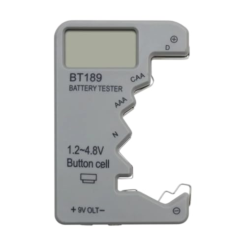 9V Battreriy Tester Ultra-Small AA Button CeII Compatible with Multiple Devices Household LCD Display Battreriy Tester Povver Baink Detector Tool