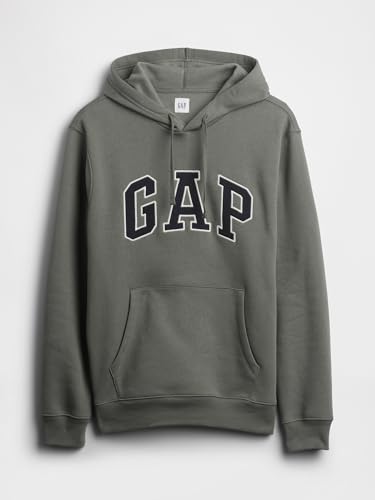 Image of Gap Men Embroidered Relaxed Fit Full Sleeve Hoodie
