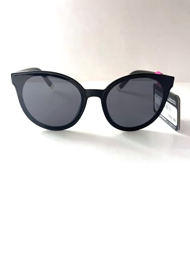 Foster Grant Fashion Oversized Round Sunglasses, solid black color with gradient lenses 100% UVA/UVB lens protection 5923284